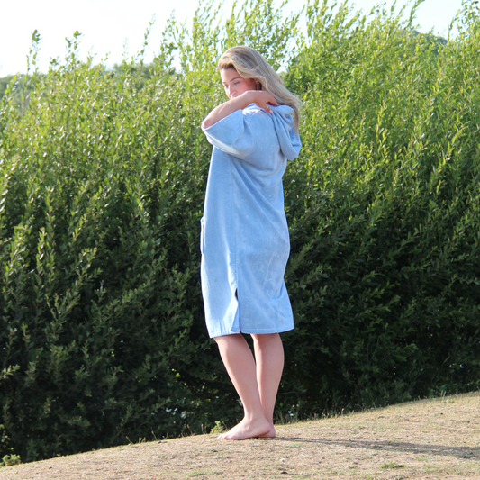 Sundfœrr Towel Robe - Sea Mist