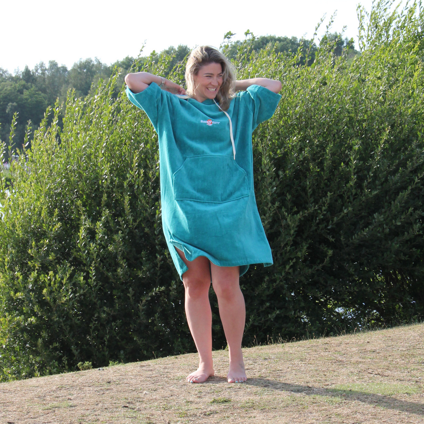 Sundfœrr Towel Robe - Rock Pool