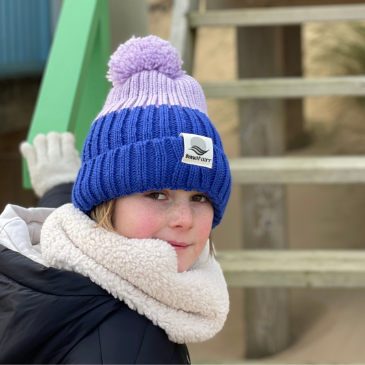 Varma Blue/Purple Bobble Hat