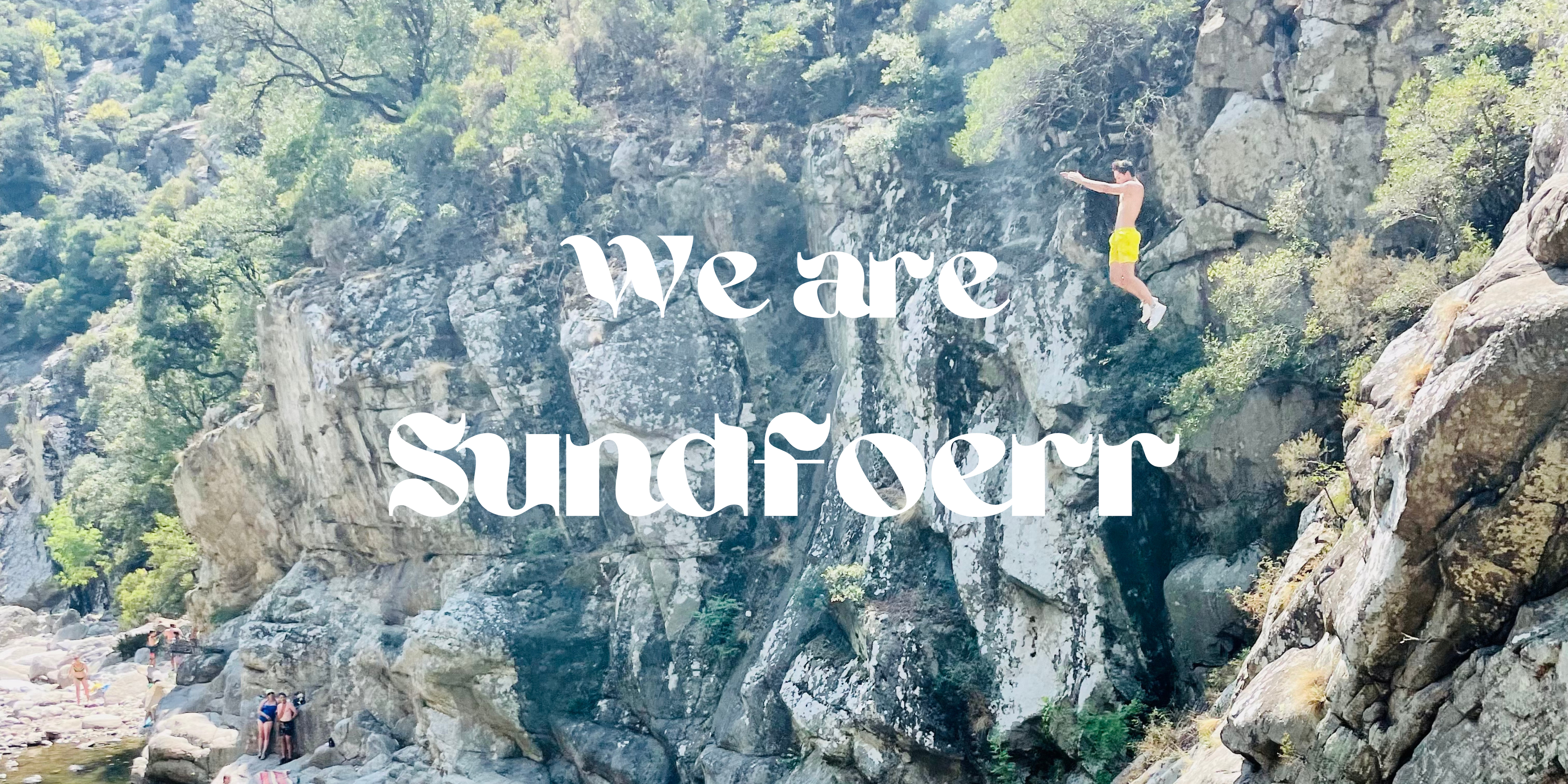 Jumping in the water for a wild swimming experience