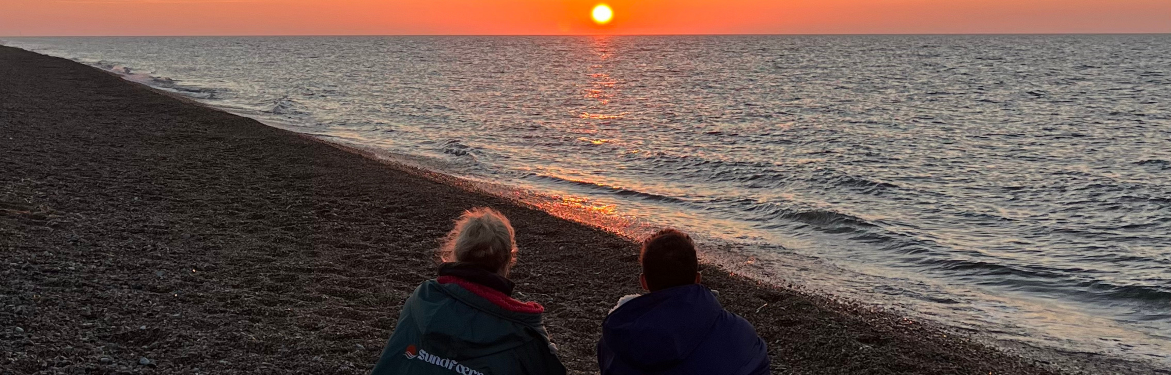 Blakeney Point Sunset, north sea sunset, changing robe