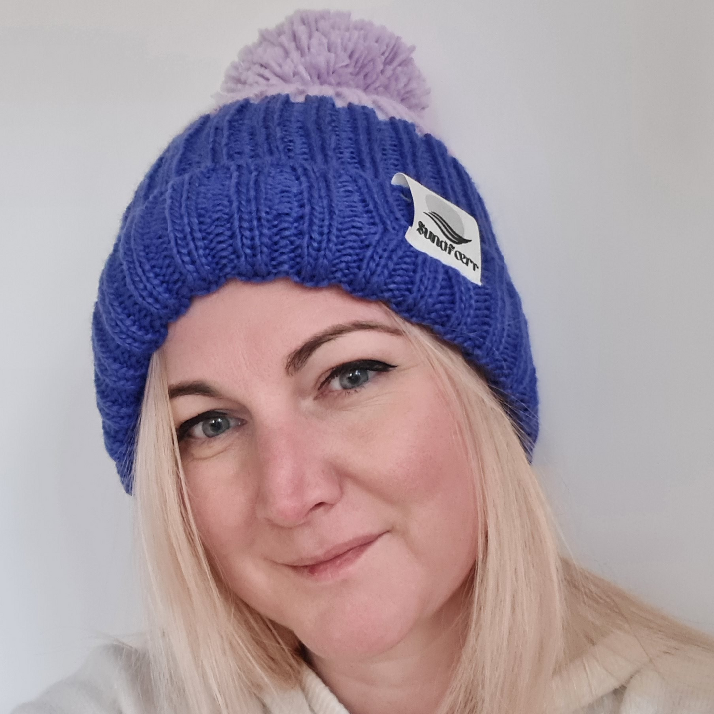 Elements Blue/Purple Bobble Hat