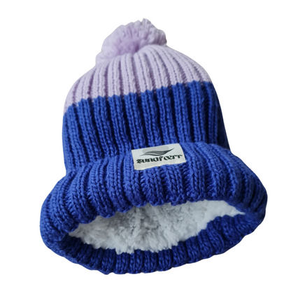 Elements Blue/Purple Bobble Hat