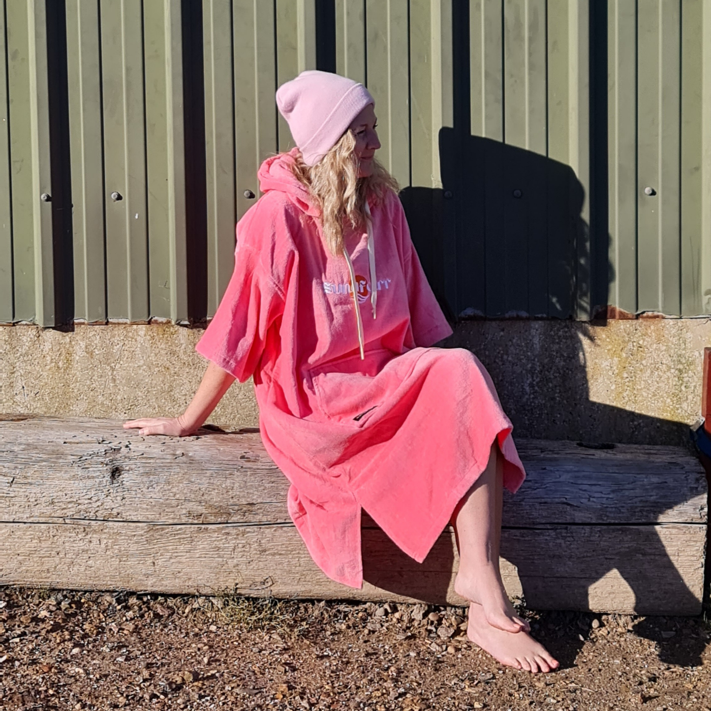 Sundfœrr Towel Robe - Watermelon Red